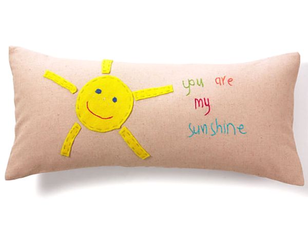 Sunshine Pillow - "you are my sunshine"