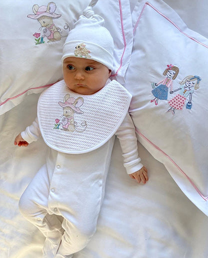 Bib, Ballerina & Teddy (Pink)