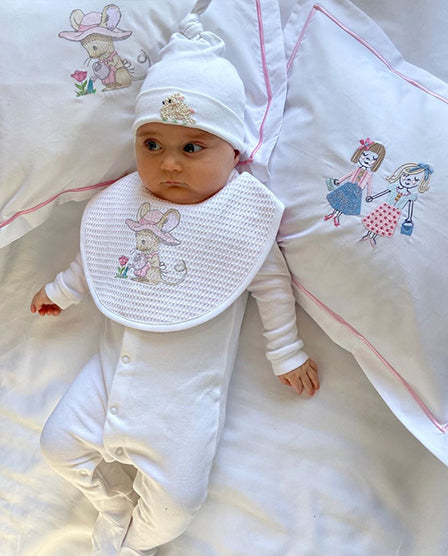 Bib, Rosebuds (Pink)