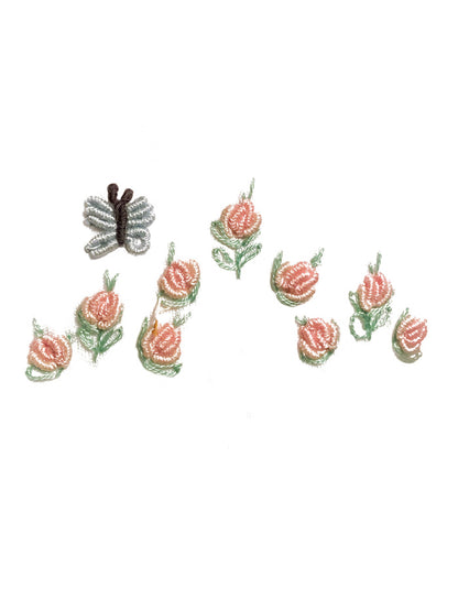 Onesie (Short Sleeve), Rosebuds & Butterfly (Pink)