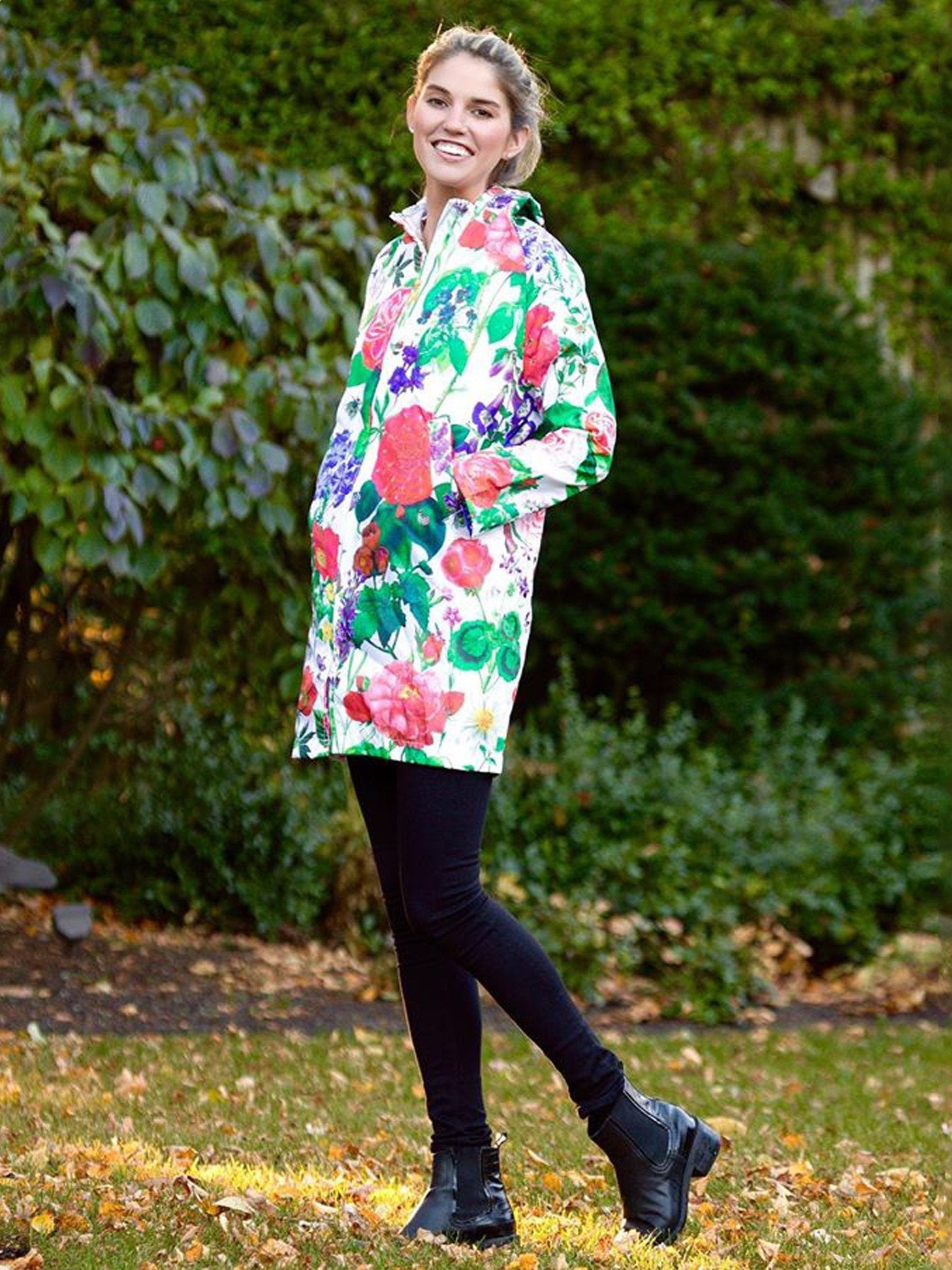 english rain gear Floral Raincoat