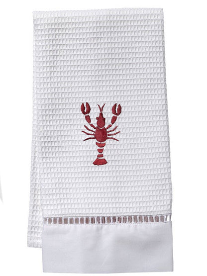 Guest Towel, Waffle Weave, Lobster (Red)