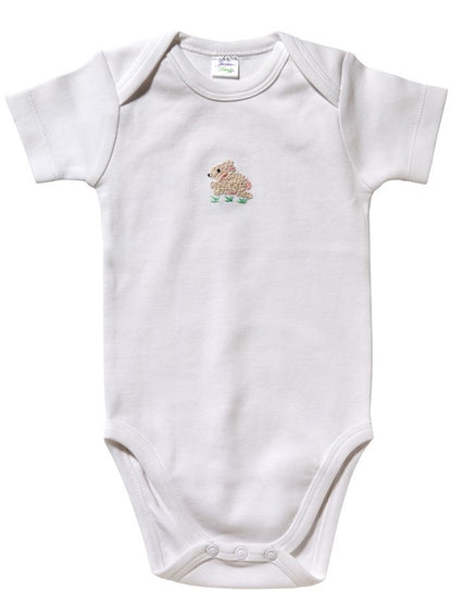 Onesie (Short Sleeve) - Combed Cotton, Embroidered