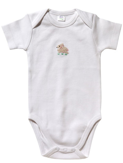 Onesie (Short Sleeve) - Combed Cotton, Embroidered