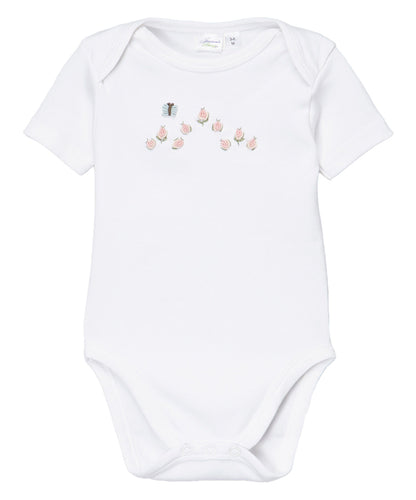 Onesie (Short Sleeve), Rosebuds & Butterfly (Pink)