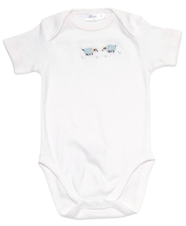 Onesie (Short Sleeve), Sheep (Blue)